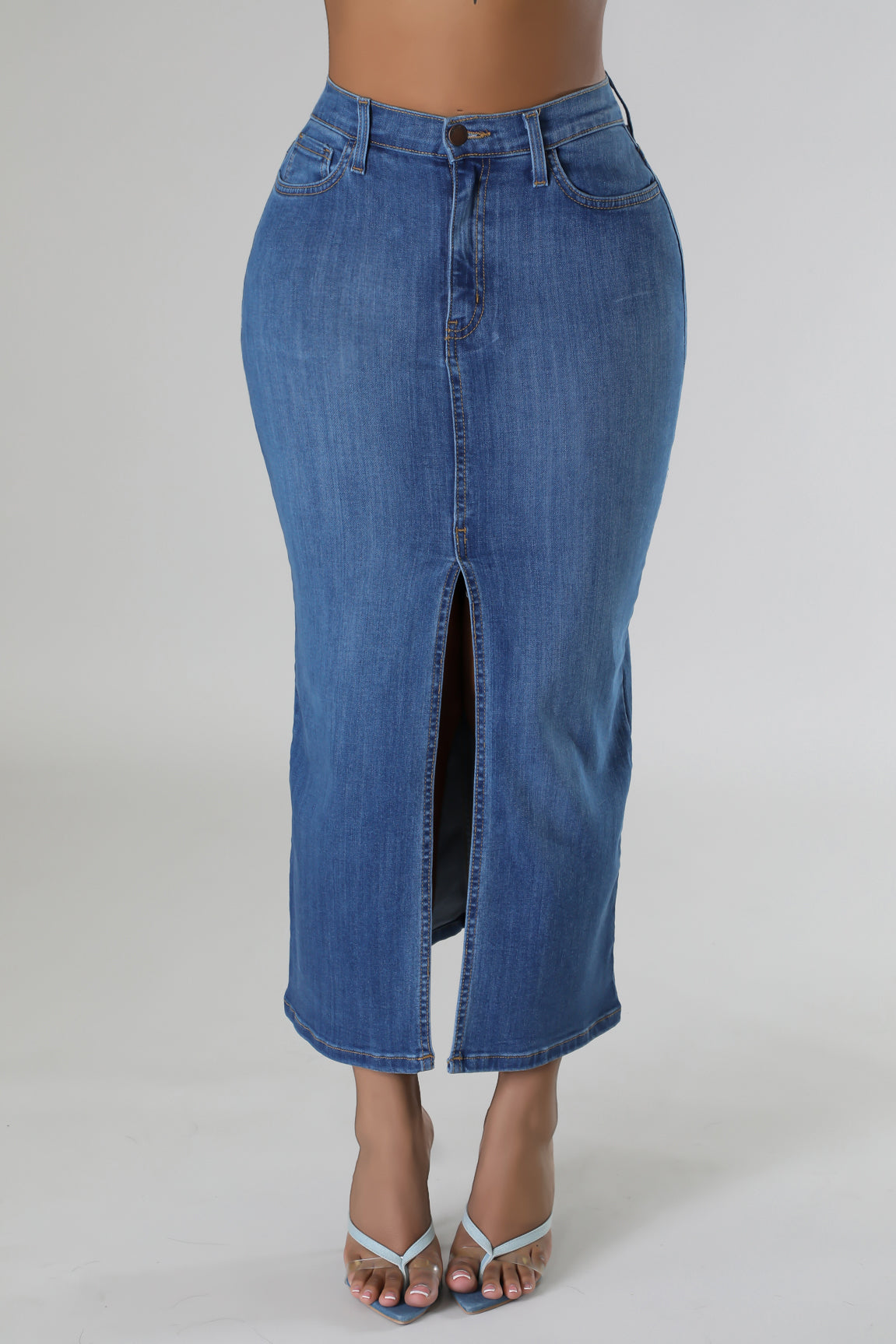 Denim Girl Pencil Skirt
