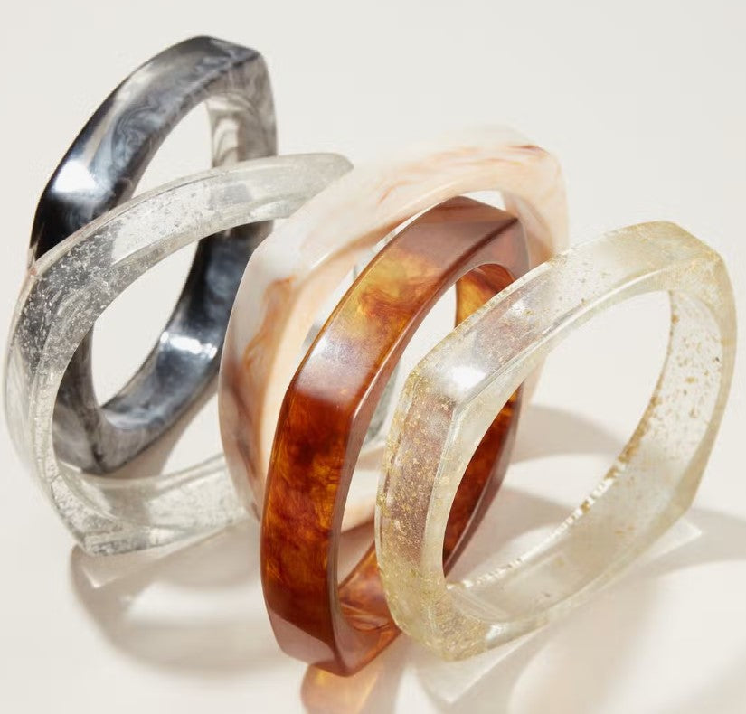 Shine Bright Resin Bracelets Bangles