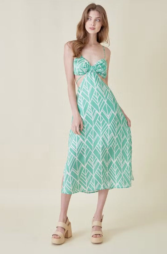 Don't Look Cut Out Midi Dress