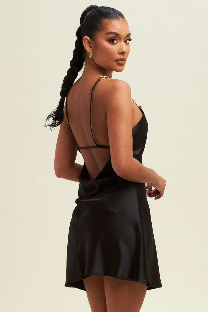 In Chains Mini Slip Dress