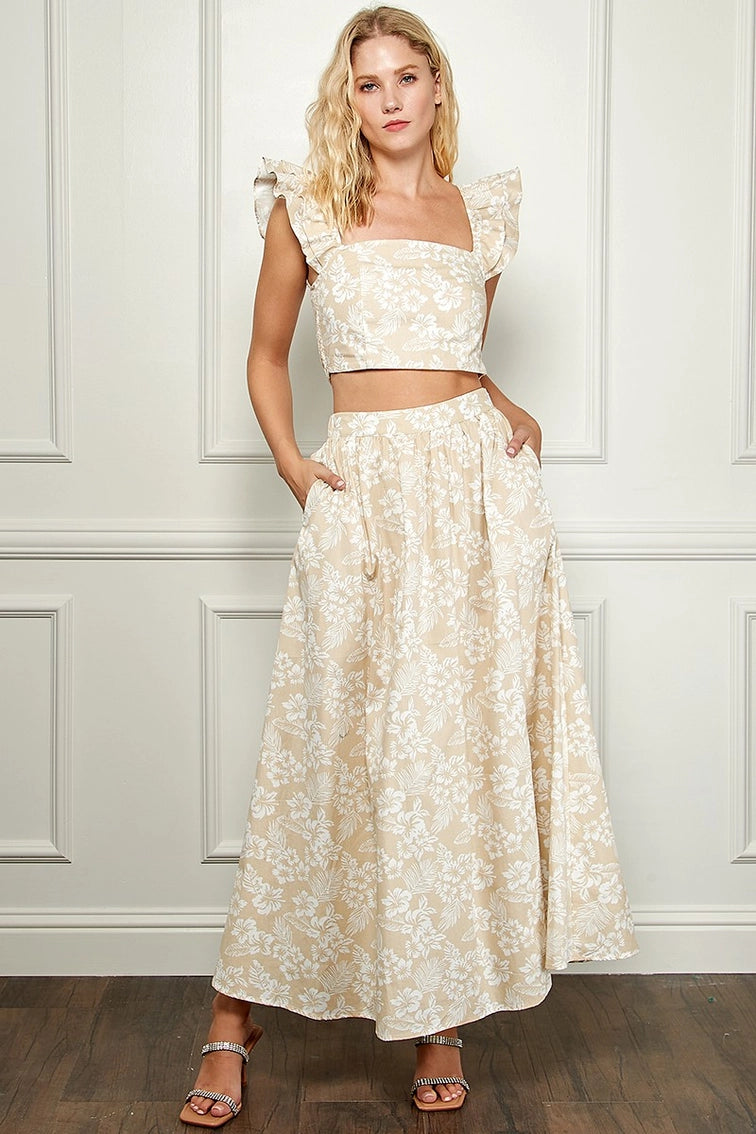 Fall Vibes Maxi Skirt Set