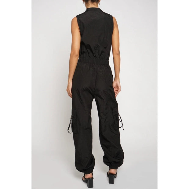 Cargo Jumpsuit Black