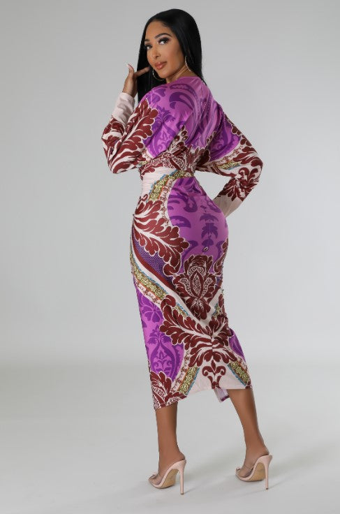 The Sweetest Ruched Midi Dress