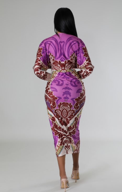 The Sweetest Ruched Midi Dress