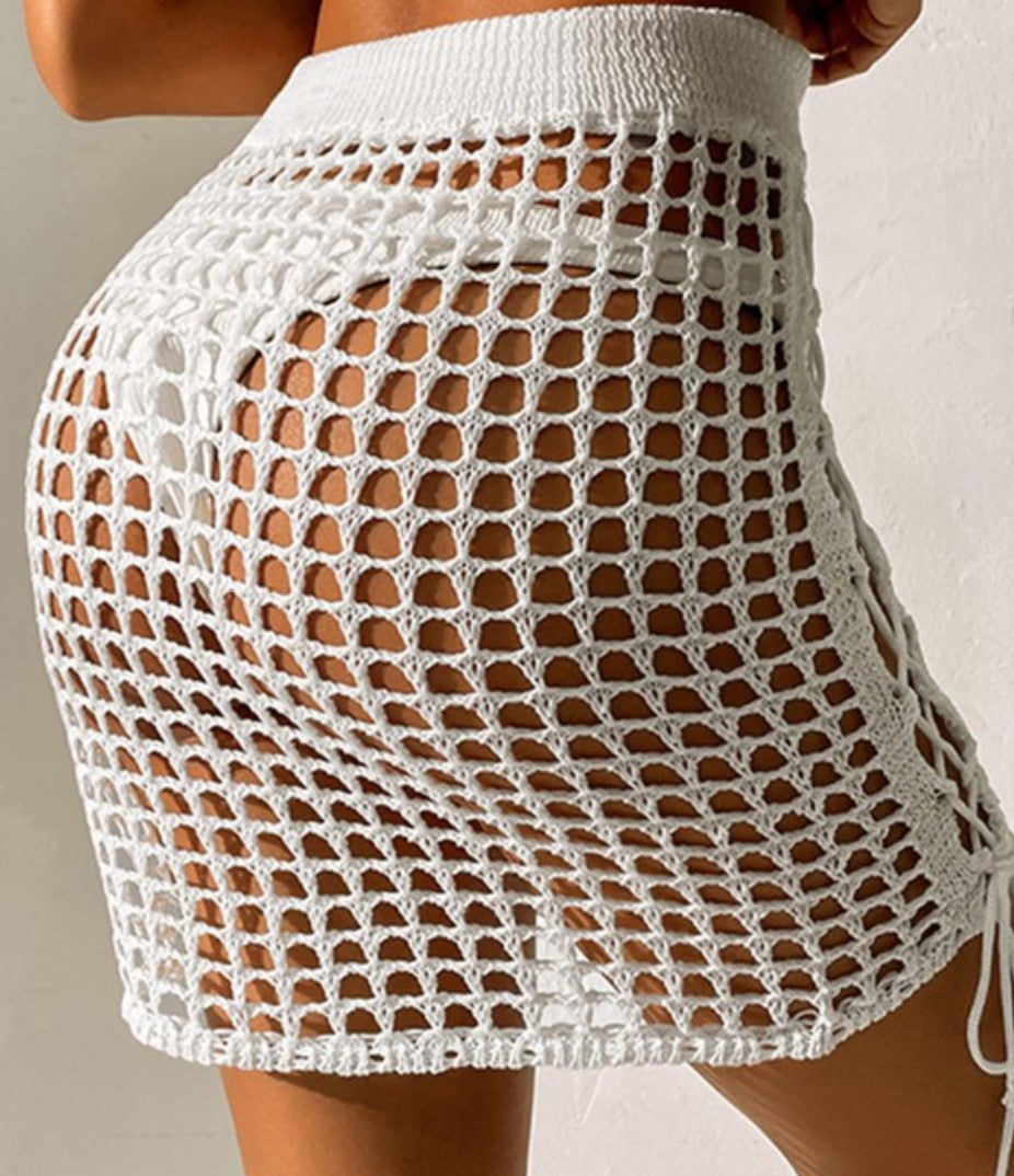 Beach Mini Crochet Skirt