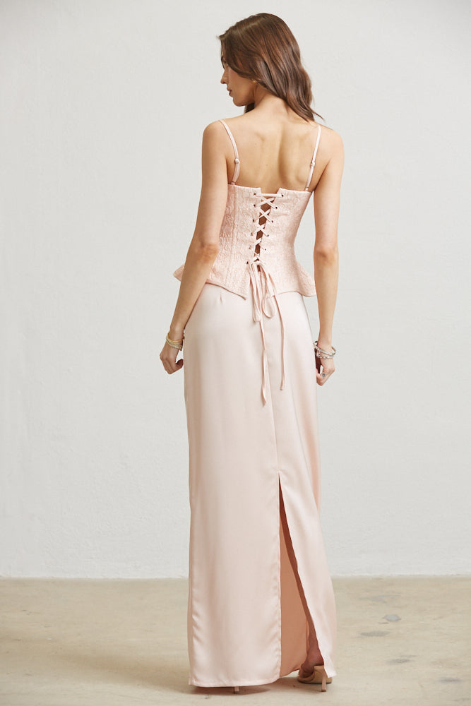 The Paris Gown Corset in Pink Geena