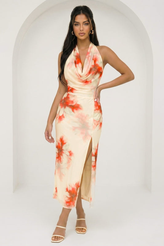 The Kauai Floral Midi Dress