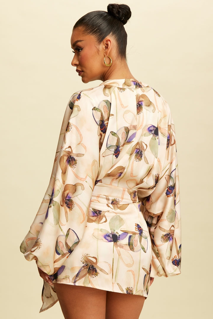 The Artist Long Sleeve Wrap Dress