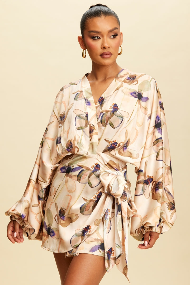 The Artist Long Sleeve Wrap Dress