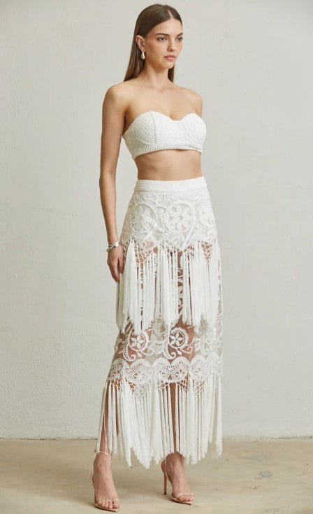 Greek Isles White Skirt Set