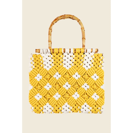Iconic Braided Top Handle Bag