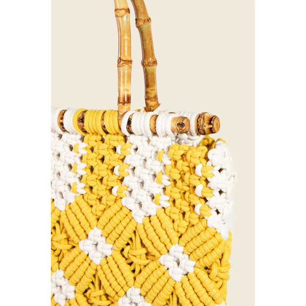 Iconic Braided Top Handle Bag