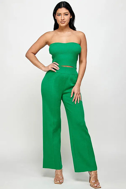 The Kelly Green Pants Set