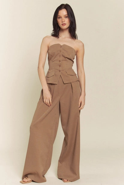 Linen Chic Vest & Pants Set