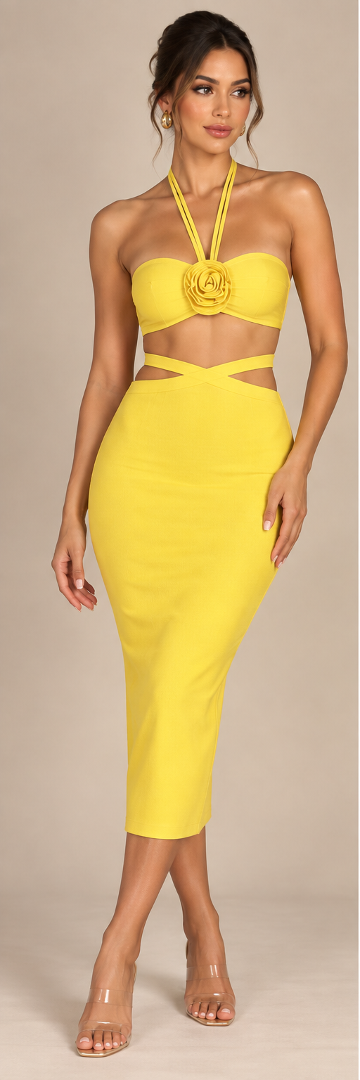 The Soleil Rosette Set Yellow