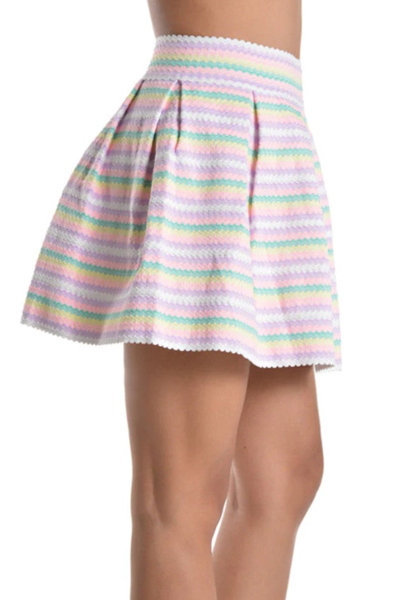 Let's Go Party Flare Skirt Multicolor