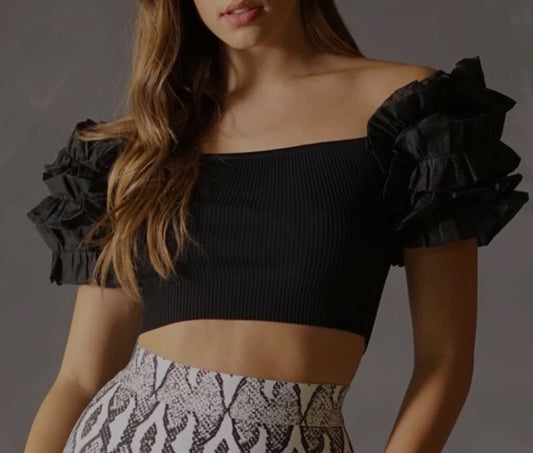 Off Shoulder Ruffle Top